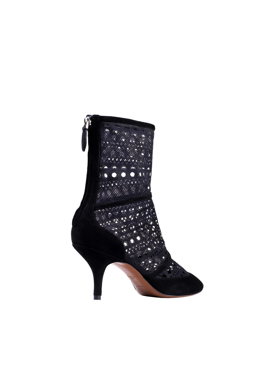 Laser-Cut Ankle Boot
 ALAÏA BLACK/BLACK LASER-CUT ANKLE BOOT